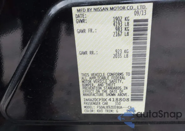 1N4AZ0CP3DC418808: 43598891