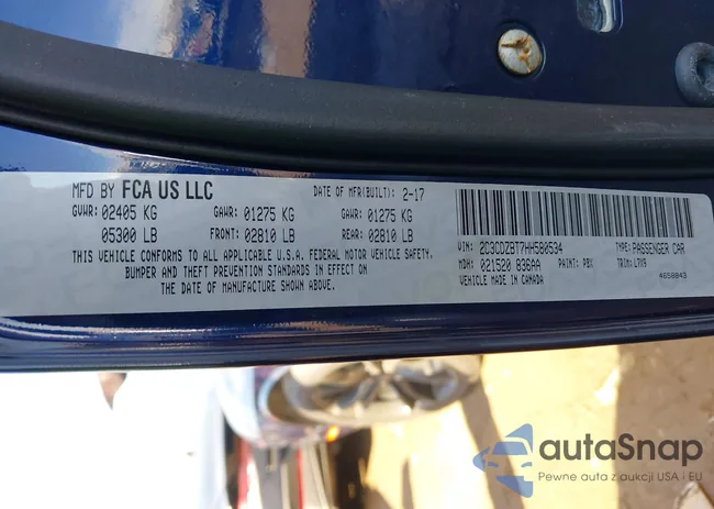 2C3CDZBT7HH580534: 43597976