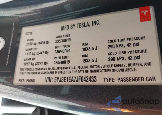 5YJ3E1EA7JF042433: 43597998