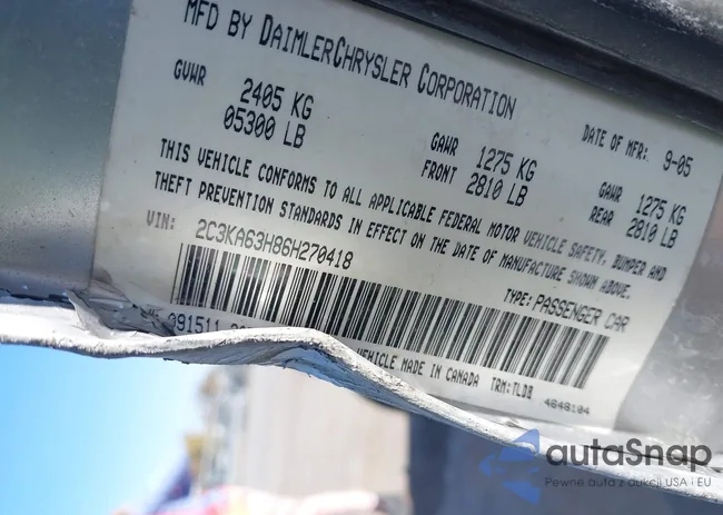 2C3KA63H86H270418: 43598010