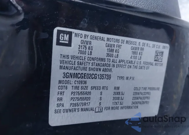 3GNMCGE02CG135739: 43598169