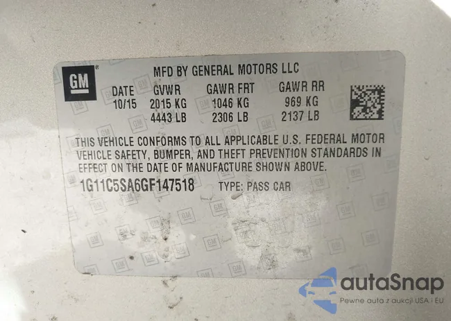 1G11C5SA6GF147518: 43599437