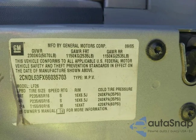 2CNDL63FX66035703: 43599718