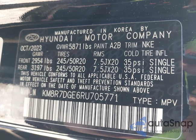 KM8R7DGE6RU705771: 43599719