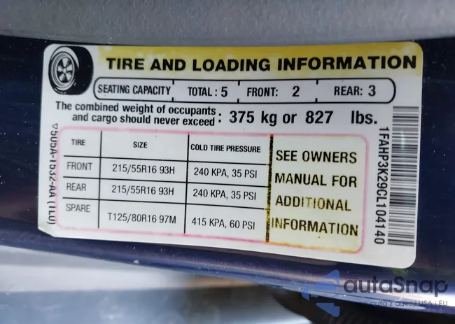 1FAHP3K29CL104140: 43599729