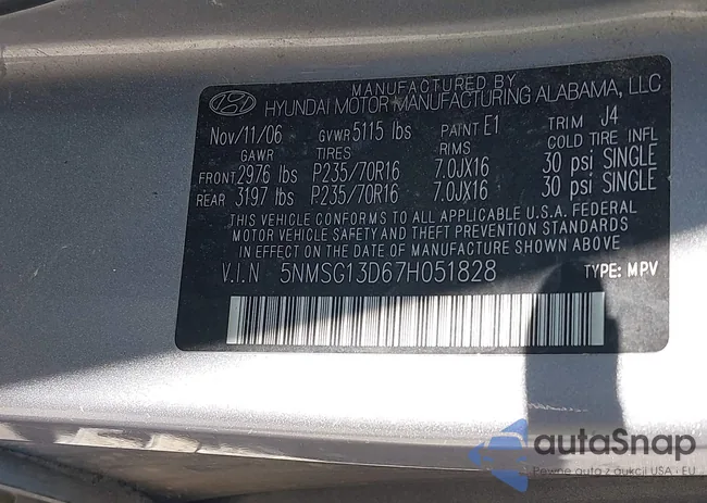 5NMSG13D67H051828: 43599081