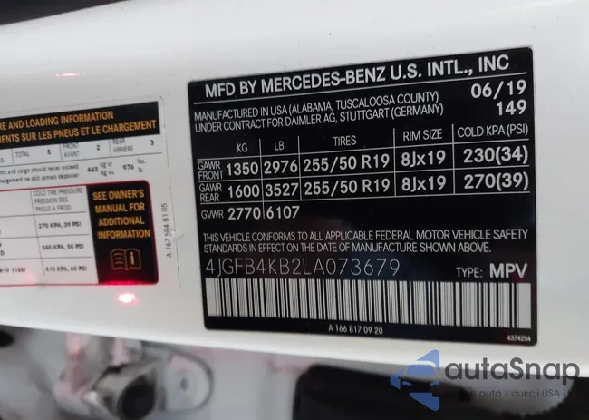 4JGFB4KB2LA073679: 43599135