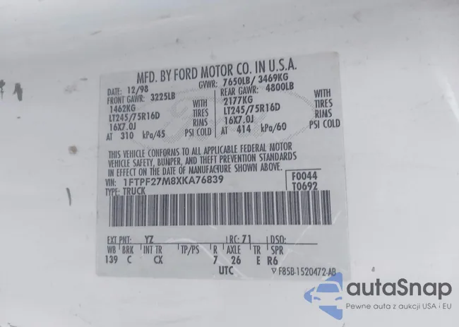 1FTPF27M8XKA76839: 43599215