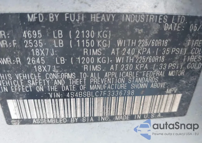 4S4BSBLC7F3336798: 43599249