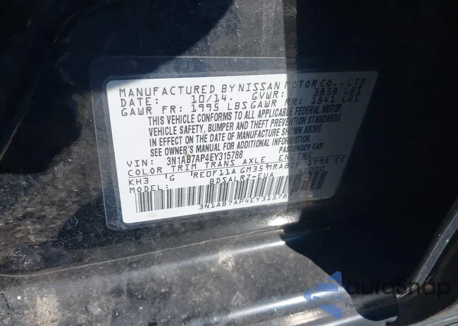 3N1AB7AP4EY315788: 43599295