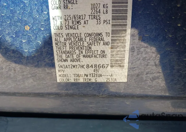 5N1AT2MT7HC848667: 43600434