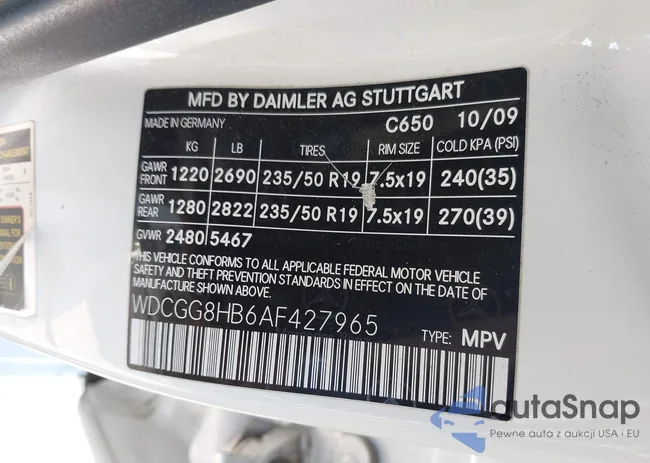 WDCGG8HB6AF427965: 43600530