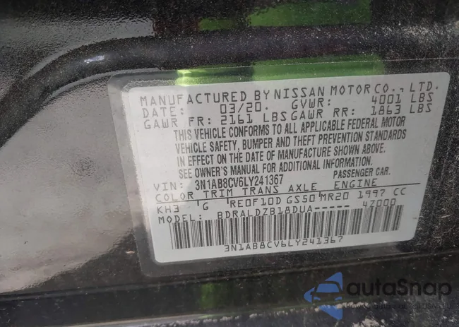 3N1AB8CV6LY241367: 43600614