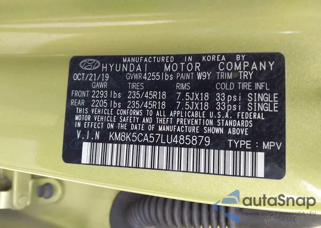 KM8K5CA57LU485879: 43600623