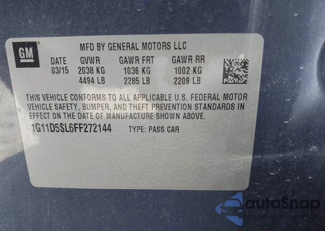 1G11D5SL6FF272144: 43600634