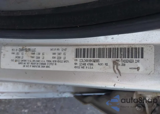 1C3LC46K48N192885: 43600747