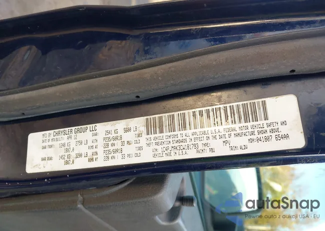 1C4PJMAK3CW181793: 43600808