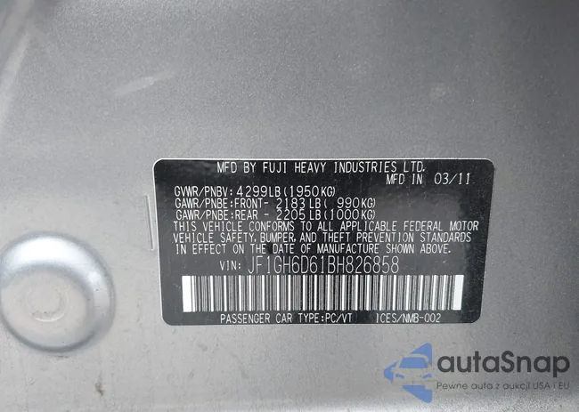 JF1GH6D61BH826858: 43599945