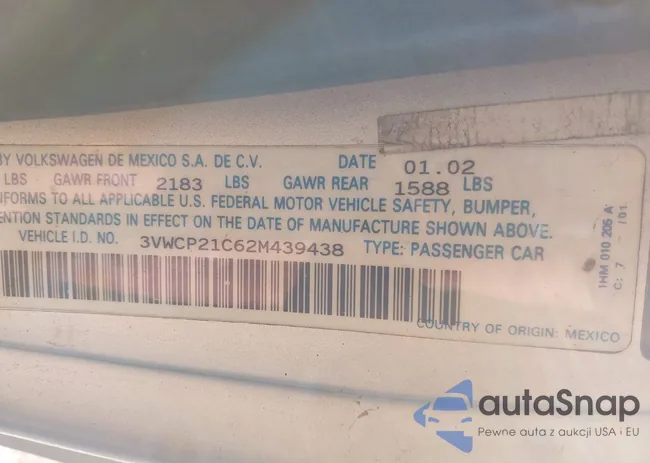 3VWCP21C62M439438: 43599980