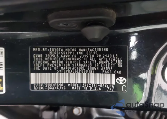 5YFEPRAE6LP060195: 43600265