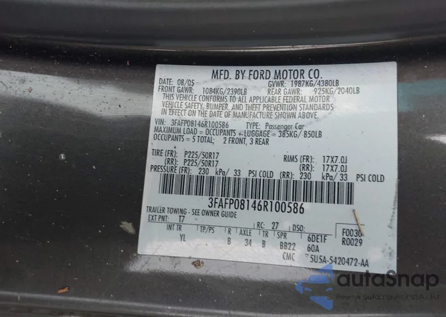 3FAFP08146R100586: 43601519