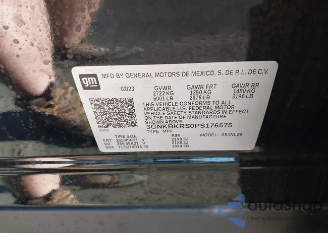 3GNKBKRS0PS176575: 43601524