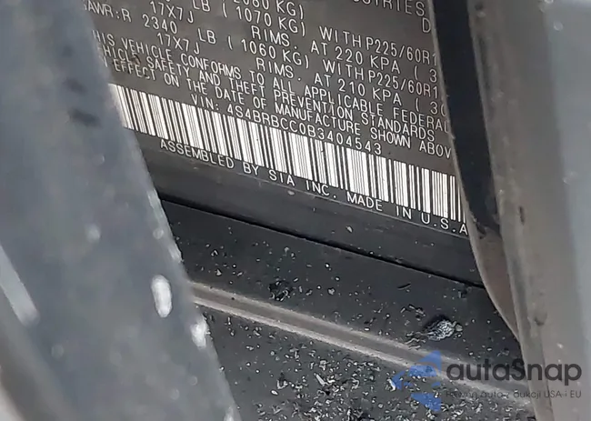 4S4BRBCC0B3404543: 43601584