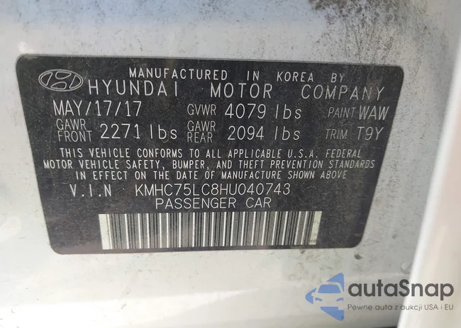 KMHC75LC8HU040743: 43601591