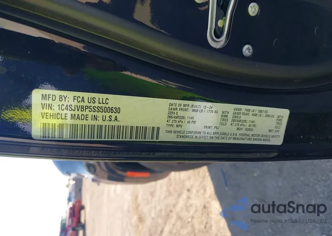 1C4SJVBP5SS500630: 43601263