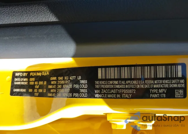 ZACCJABT1FPB50872: 43602299