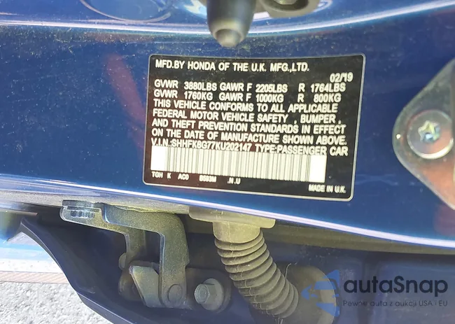 SHHFK8G77KU202147: 43602362