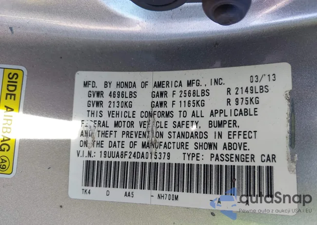 19UUA8F24DA015379: 43602441