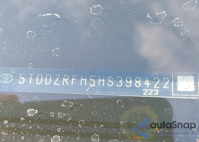 5TDDZRFH5HS398422: 43602541
