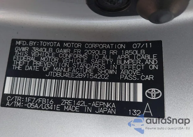 JTDBU4EE2B9154202: 43602674