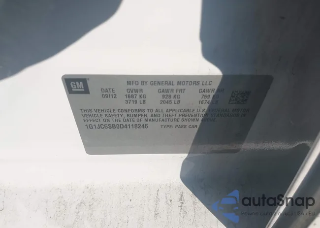 1G1JC6SB0D4118246: 43602695