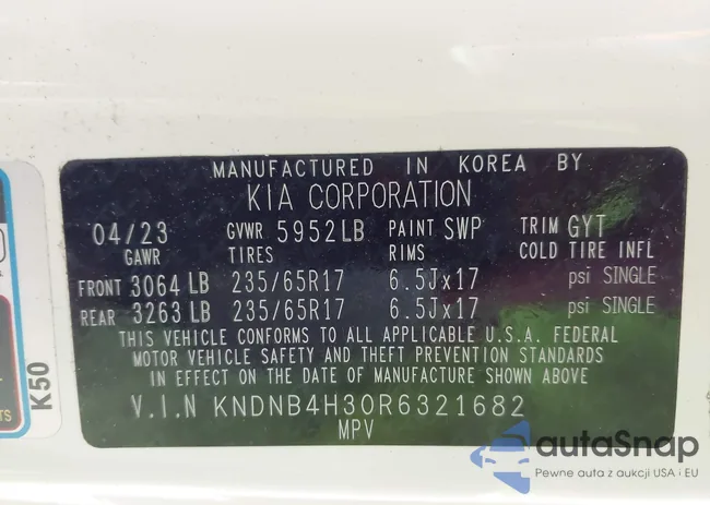 KNDNB4H30R6321682: 43602756