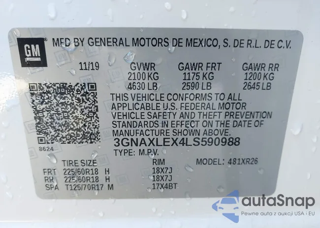 3GNAXLEX4LS590988: 43602865