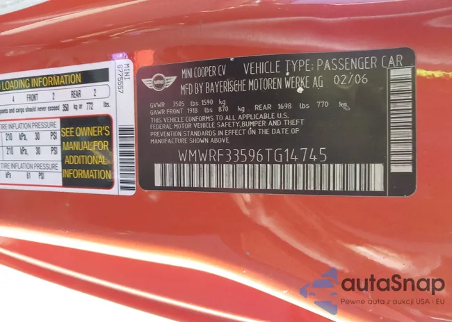 WMWRF33596TG14745: 43602245