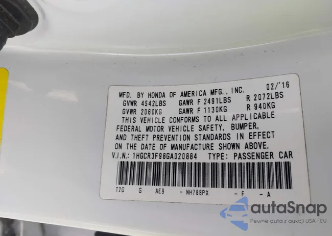 1HGCR3F98GA020884: 43603318