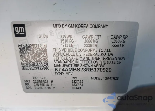 KL4AMBS23RB170920: 43603328