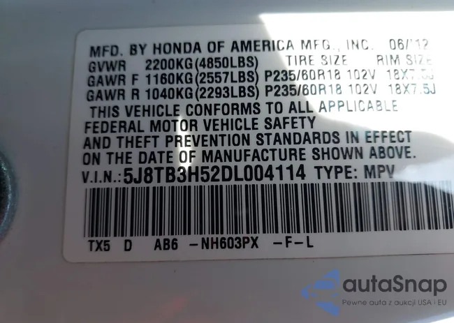 5J8TB3H52DL004114: 43603397