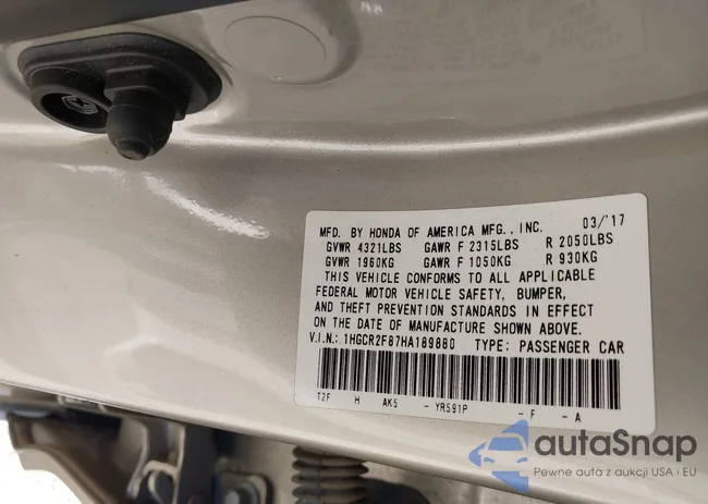 1HGCR2F87HA189880: 43603486