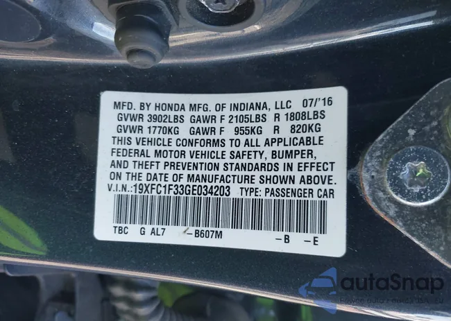 19XFC1F33GE034203: 43603551