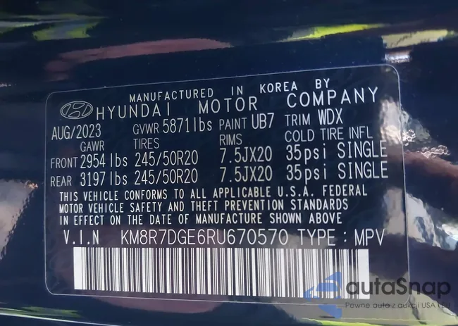 KM8R7DGE6RU670570: 43603599