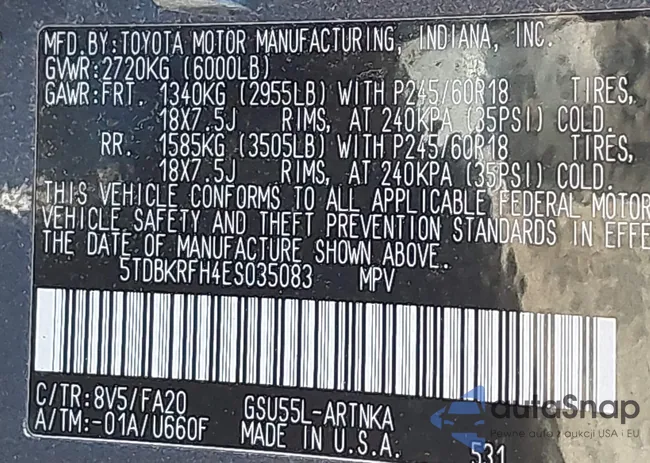 5TDBKRFH4ES035083: 43603623