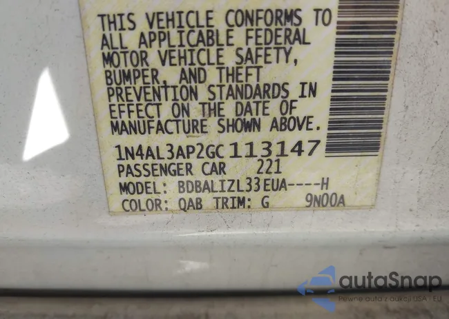 1N4AL3AP2GC113147: 43603745