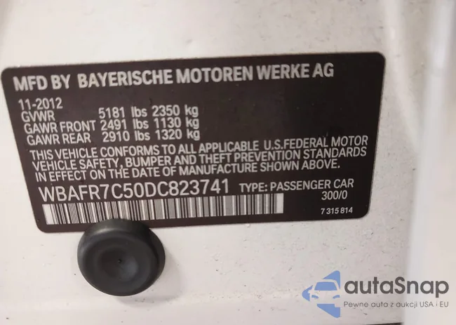 WBAFR7C50DC823741: 43603822