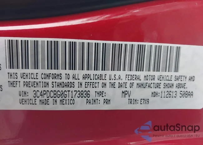 3C4PDCBG0GT173836: 43602964