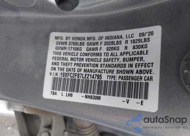 19XFC2F87LE214795: 43603103