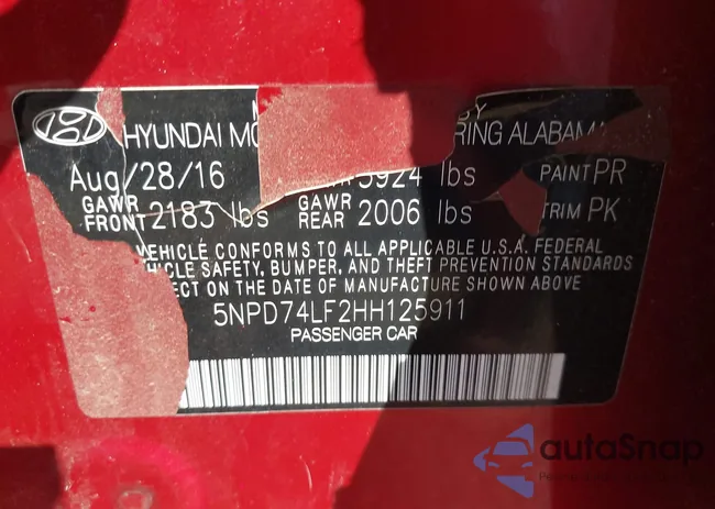 5NPD74LF2HH125911: 43603152